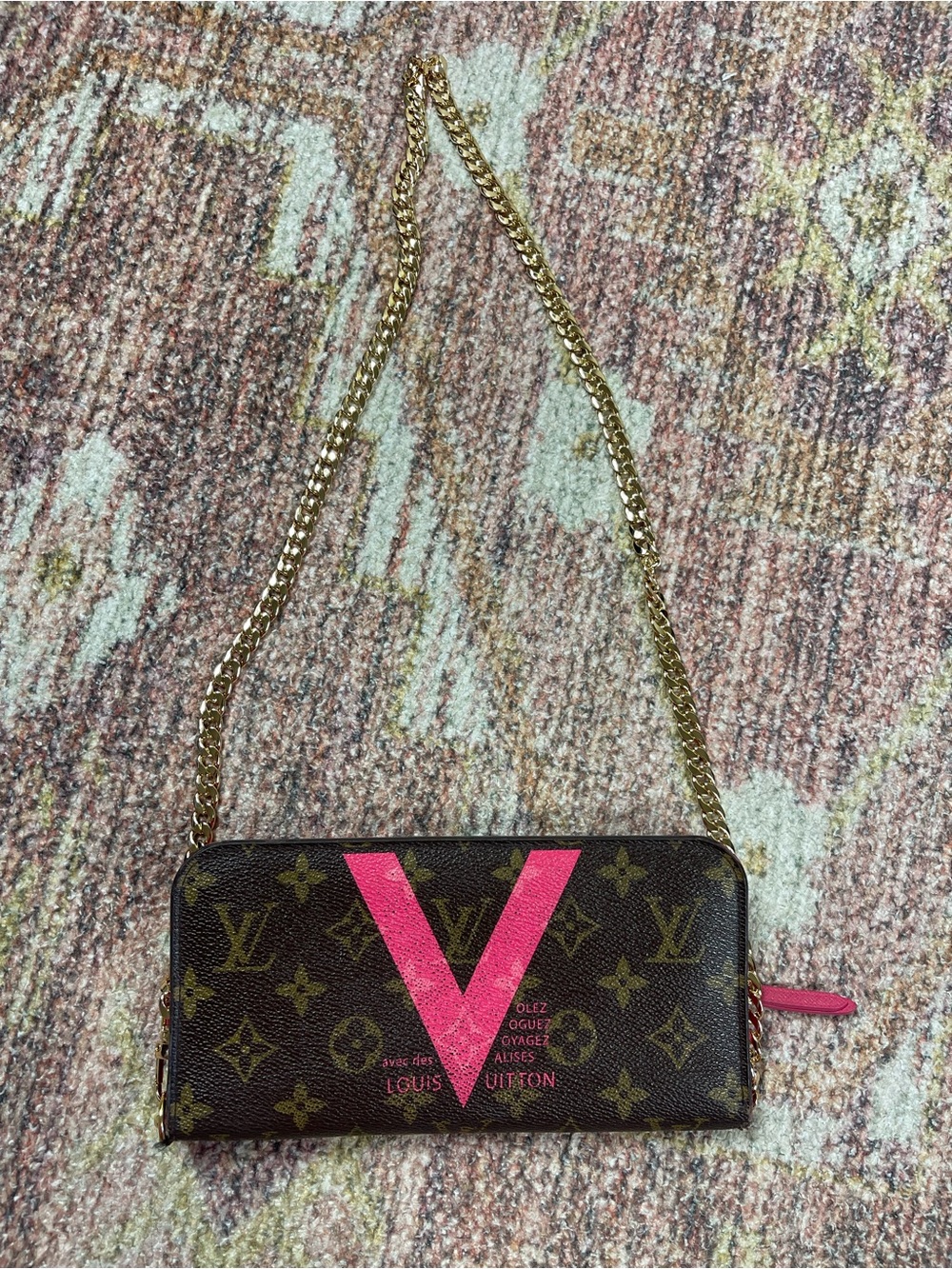 Louis Vuitton Monogram V Insolite Wallet Clutch in Grenade Limited Edition